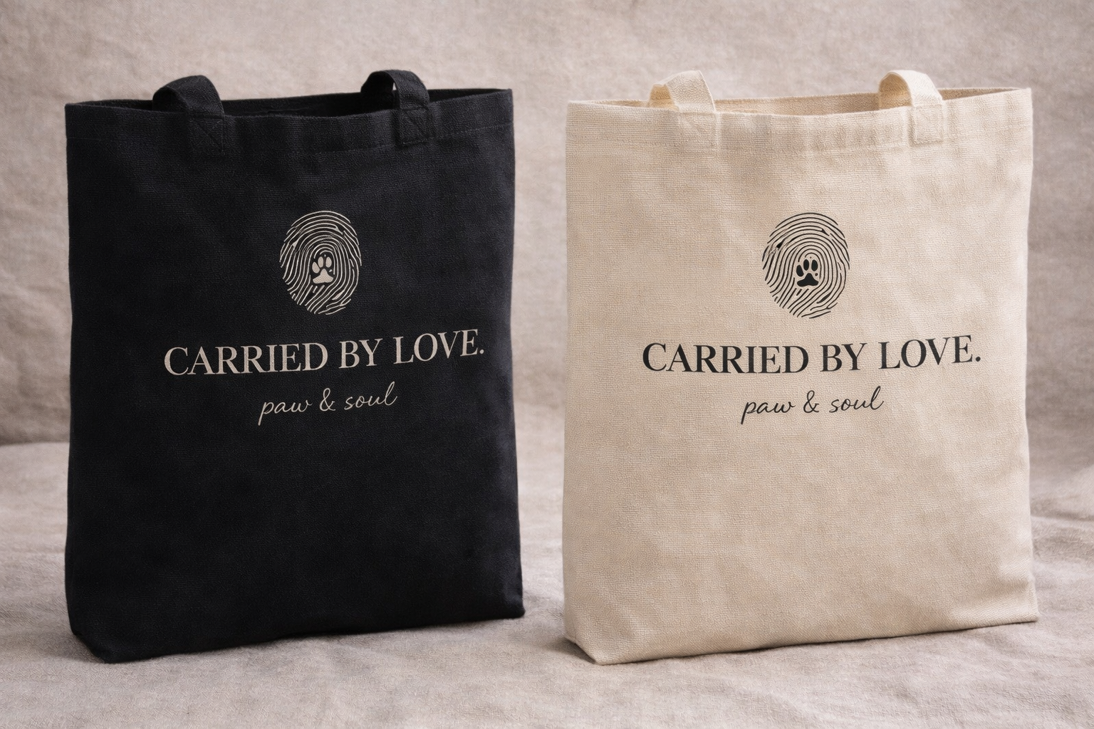 CARRIED BY LOVE. – Signature Tote Bag