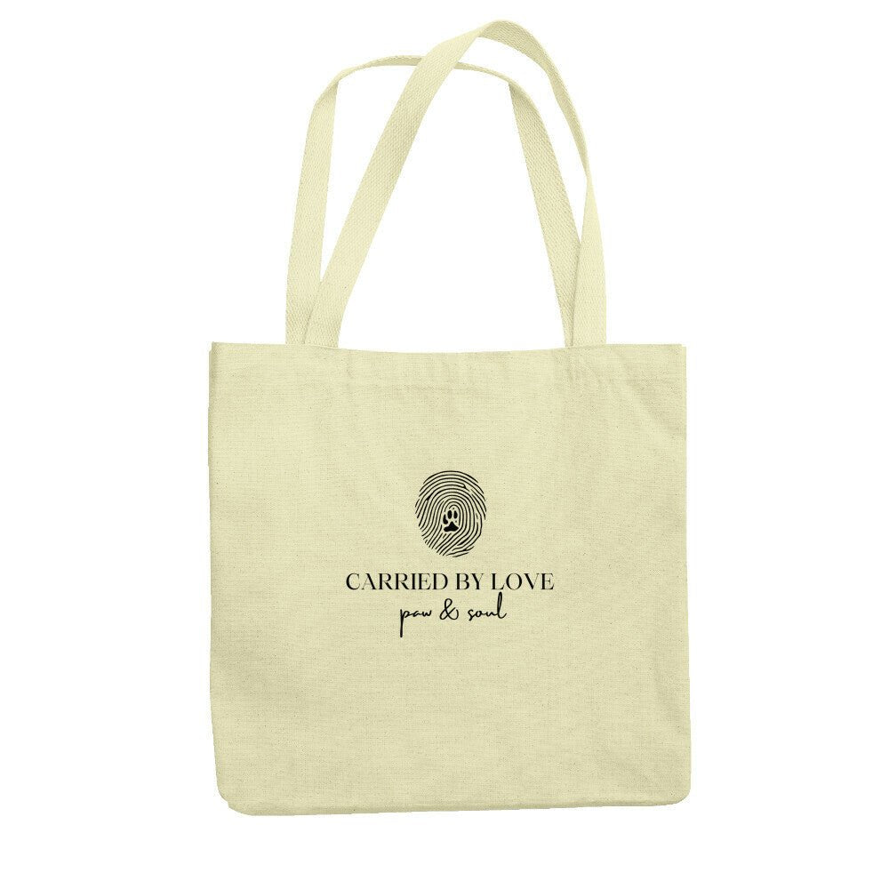 CARRIED BY LOVE. – Signature Tote Bag - Paw & Soul