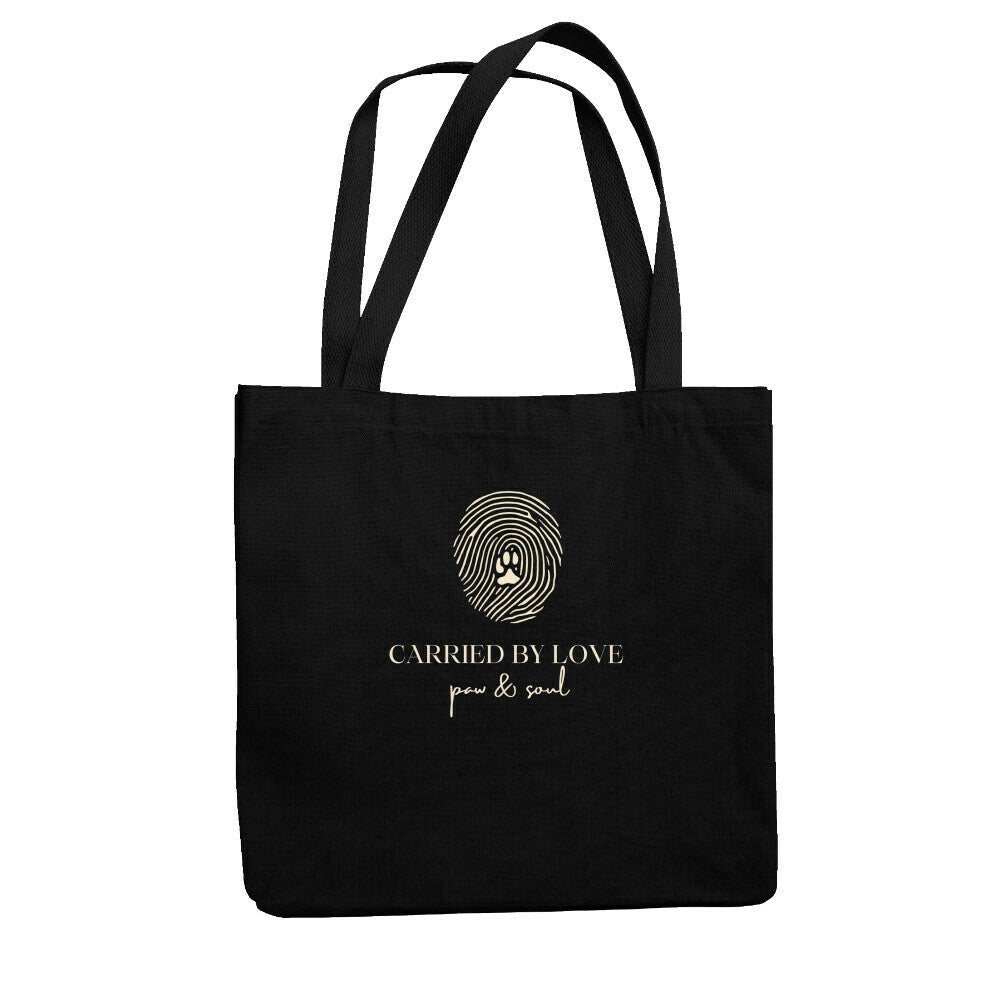 CARRIED BY LOVE. – Signature Tote Bag - Paw & Soul