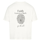 Faith Leaves a Mark - Oversized Shirt (Backprint) - Paw & Soul