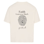 Faith Leaves a Mark - Oversized Shirt (Backprint) - Paw & Soul