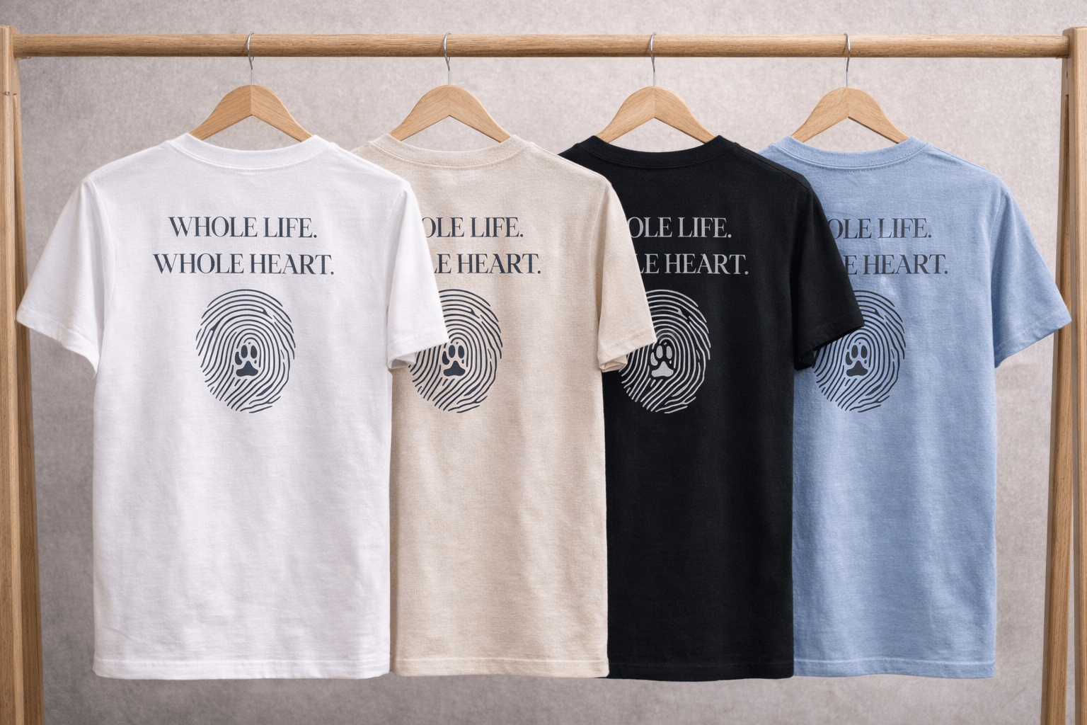 Whole life. Whole heart. – Oversized Shirt - Paw & Soul